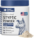 Chew + Heal Labs Styptic Powder for Dogs & Cats - 1.5 oz - Quick Stop Bleeding for Dogs Nails & Minor Cuts - Blood Clotting Powder & Bleed Stop Formula