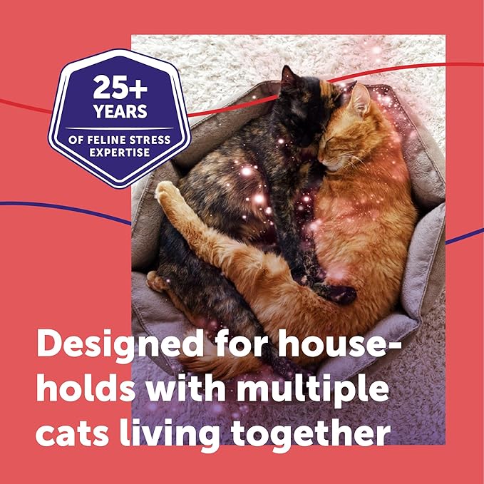 FELIWAY® MultiCat 30 Day Cat Calming Refill for Pheromone Diffuser, 48ml - 1x 30 Day - Helps Reduce Conflicts and Signs of Tension in Multi-Cat Households
