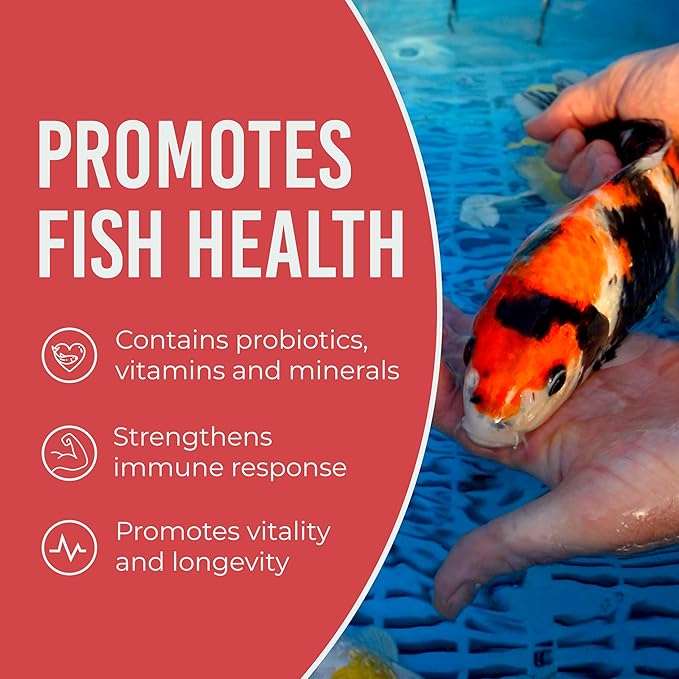 Blue Ridge Fish Food 2lb, Probiotic Plus 3/16" Floating Pellet, Koi Goldfish Food