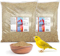 Morning Bird Canary Seed 18 lbs (2-Pack, 9 lbs Each), Nutrient-Rich Bird Seed, Creamy Golden Grain Powerhouse - Supports Healthy Feathers & Strong Bones – Natural Daily Nutrition for All Bird Types