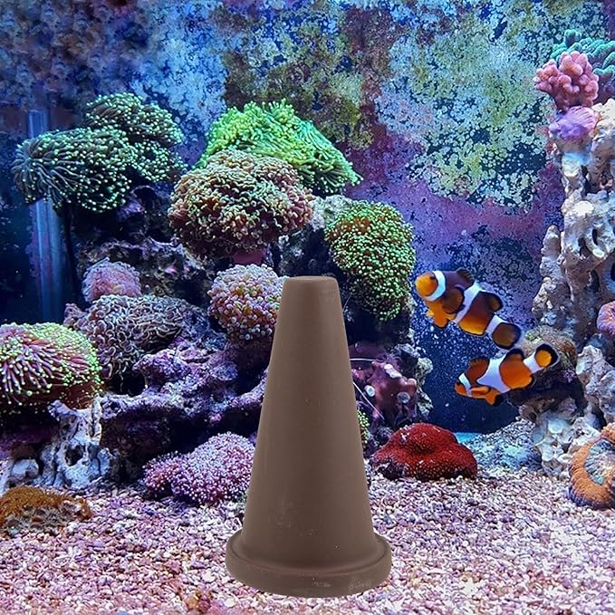 Shrimp Breeding Bucket with Spawning Cone and Isolation Net Set, Small Purple Clay Aquarium Fish Breeding Pot for Angelfish and Brine Shrimp Spawning in Home Tanks