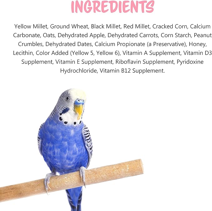 Vitakraft Crunch Sticks Parakeet Treat - Harvest Apple - Pet Bird Treat Toy