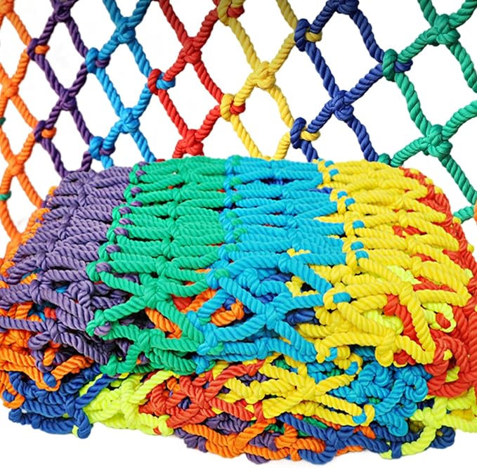 Balcony Netting for Pets and Kids, 9.8x6.6ft Nylon Cat Netting Balcony, Safety Net for Stair, Loft, Apartment, Trampoline, Playground.