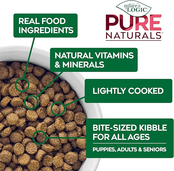 Nature’s Logic Pure Naturals™ 100% Natural Grain-Free Beef Recipe Synthetic-Free Dry Dog Food, 24 lbs