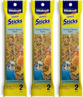 Vitakraft Banana Sticks Parakeet Treat - 2 Pack [Set of 3]