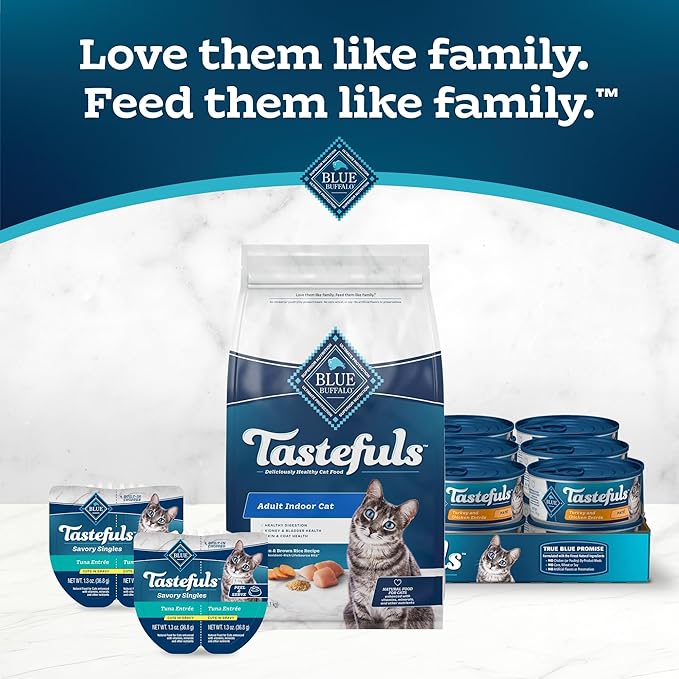 Blue Buffalo Tastefuls Adult Dry Cat Food for Weight Management, Made in the USA with Natural Ingredients, Chicken Recipe, 3-lb. Resealable Bag