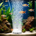 hygger Air Stones for Aquariums, Transparent Acrylic Fish Tank Bubbler Kit with Air Tube, Ultra Silent Bubble Stone Super-High Dissolved Oxygen Diffuser for Aquarium Fish Tank and Hydroponic