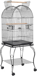 Yaheetech 59-inch Dome Open Top Large Medium Parrot Bird Cage On Stand for Sun Parakeets Conures Quaker Parrot Rolling Cockatiel Bird Cage