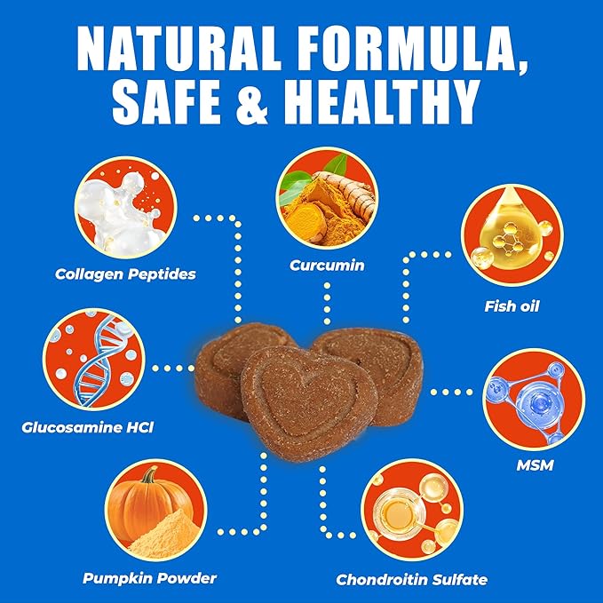 Just Try 300 Bites Collagen Bites Cat Treats for Cat Glucosamine Chondroitin, Collagen Supplements for Joint Health - Chicken Flavor - Cat Supplements 6.35 oz