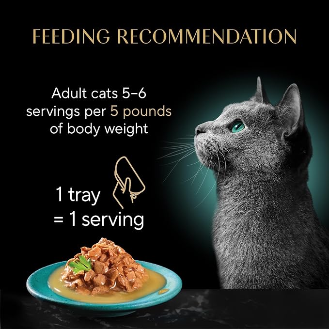Sheba Gravy Indulgence Adult Wet Cat Food Beef and Chicken Entree in Extra Gravy Variety Pack,2.6 oz. -Pack Trays (,24 Servings),12 Count (Pack of 4)