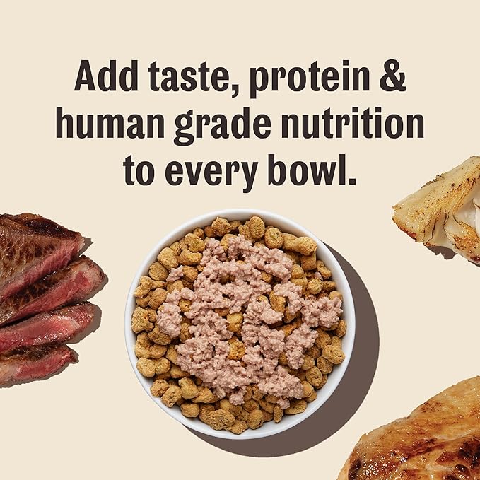 The Honest Kitchen Human Grade Meal Booster: 99% Beef Dog Food Topper, 5.5 oz (Pack of 12)