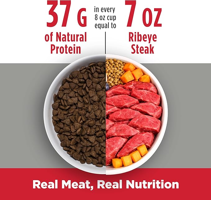 Nulo Freestyle Small Breed Dog Food Dry - Beef & Sweet Potato, Puppy & Adult Grain Free Dog Food, Natural, High Protein, Smaller Sized Kibble with BC30 Probiotic for Healthy Digestion Support, 6lb