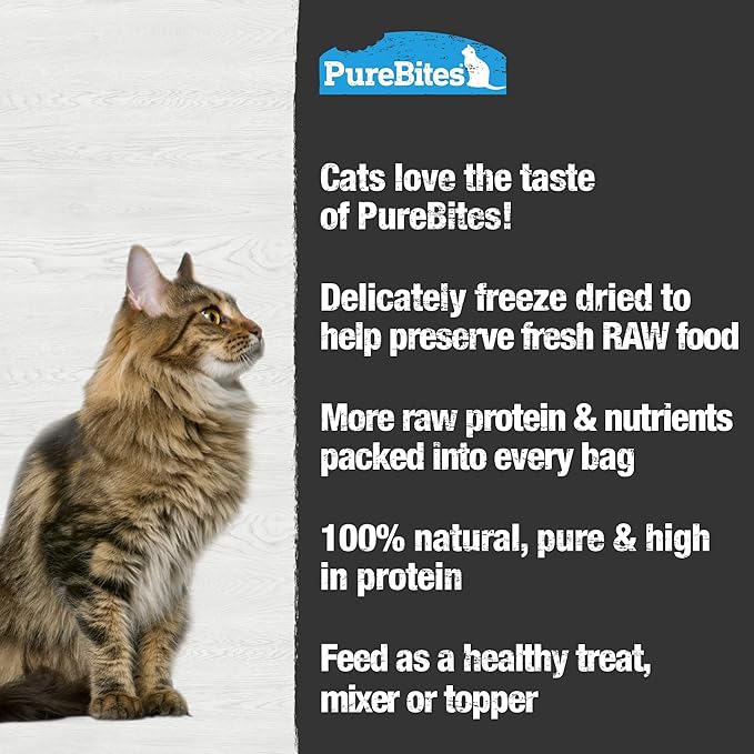 PureBites Tuna Freeze Dried Cat Treats, 1.8 oz | 52G - Super Value Size