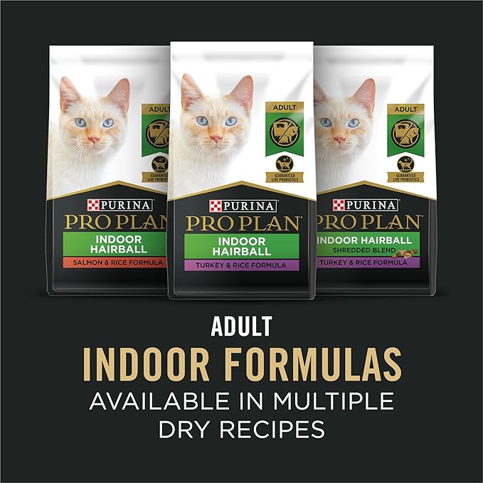 Purina Pro Plan Indoor Balance Chicken, Salmon, and Ocean Whitefish and Tuna Cat Food Wet Entrees Variety Pack - 24 ct. Can