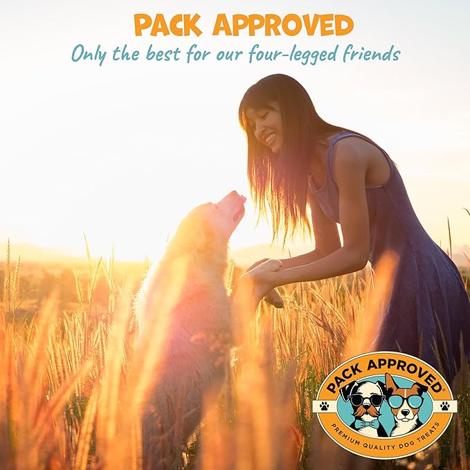 Beef Shin Bones for Dogs - Liver Coated Long Lasting Dog Chews for Aggressive Chewers - Rawhide-Free Big Bones for Large Dogs - Healthy Large Dog Bone (1 Pack)