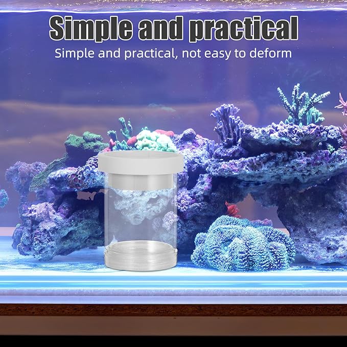 Milisten Aquarium Fish Breeding Box Floating Egg Incubator Isolation Chamber for Guppy and Small Fish Hatchery White Small Size