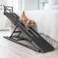 Dog Ramp for Bed, by DoggoRamps – Solid Hardwood Adjustable Dog Ramp for High Beds (up to 37" Tall) with Two-Tier Side Rails & Non-Slip Grip – Small Dog Bed Ramp up to 50lbs – 100% Made in N America