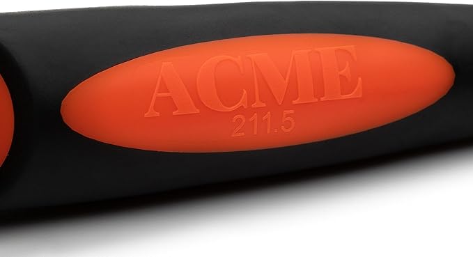 ACME Alpha 211.5 Professional Dog Training Whistle with Enhanced Ergonomic Grip. BPA-Free Plastic. 110 dBA. Long Range. Standardized Frequency. Weatherproof. Made in The UK (Black on Day Glow Orange)