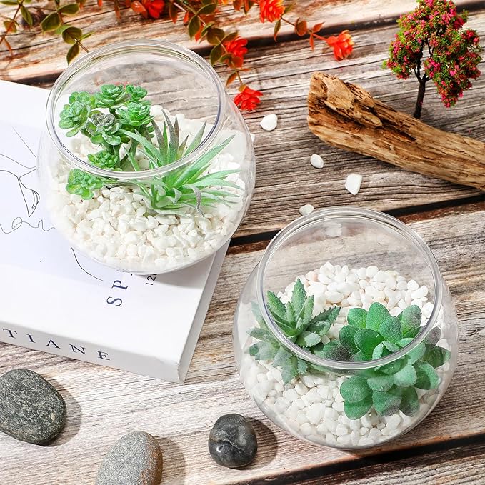 24 Pcs Plastic Fish Bowls for Centerpieces 27 oz Clear Fish Bowl for Drinks Unbreakable Heavy Duty Round Vase for Table Centerpieces Wedding Event Home Decor
