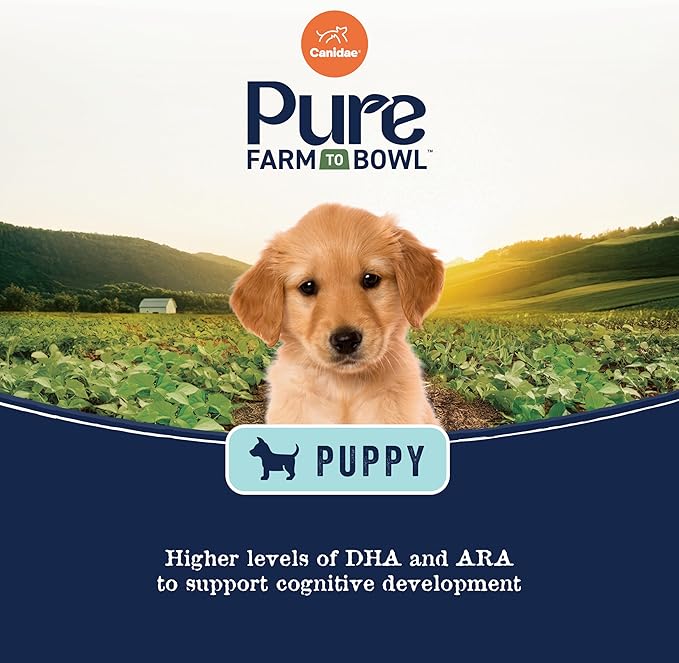 Canidae Pure Farm to Bowl Wild-Caught Salmon & Sweet Potato, Puppy Dog Food, Grain-Free, 4lb