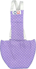 Chicken Diapers Duck Diaper Diaperalls for Hens, Roosters, Ducks, Ducklings - Reusable, Adjustable by Uni Infinity (Lavender Polka Dots, Duck Medium, 1, Count)
