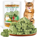 Cat Grass Teething Sticks, 100g/3.52oz Edible Freezed Drying Cat Grass Treats, Cats Snacks for Hairball Removal and Dental Care