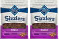 Blue Buffalo Sizzlers Natural Bacon-Style Soft-Moist Dog Treats, Original Pork 28-oz Bag (Pack of 2)