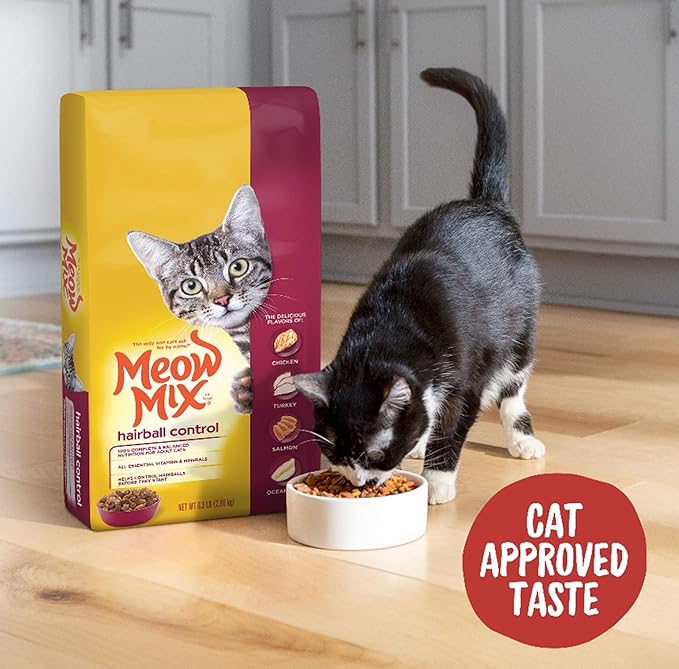 Meow Mix Hairball Control Dry Cat Food | 6.3 Pound | Pack of 2