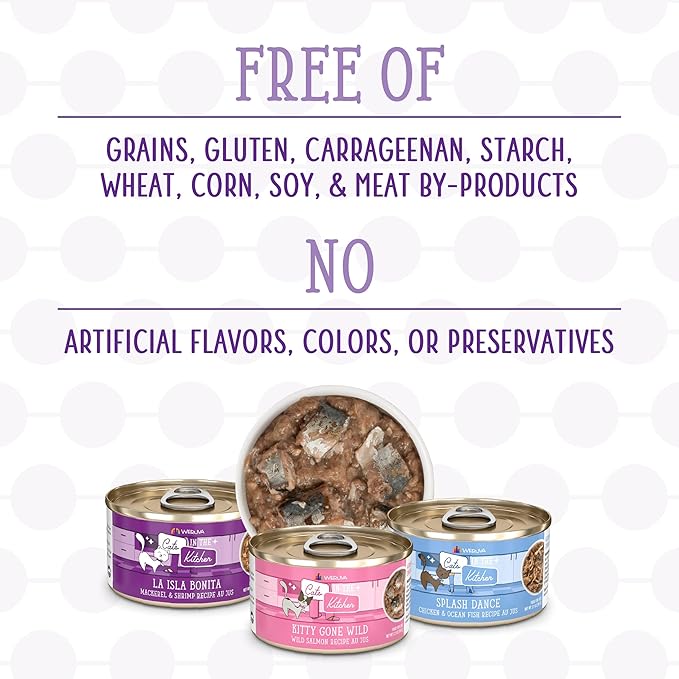 Weruva Cats in The Kitchen, The Coolsville Catch! Variety Pack, 3.2oz Can (Pack of 12)