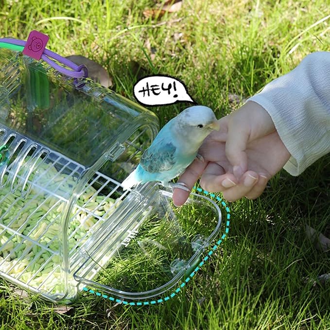 Security Pet Satchels Large Capacity Slings Ventilated Travel Carriers for Outdoor Bird Excursions Outdoor Bird Carriers