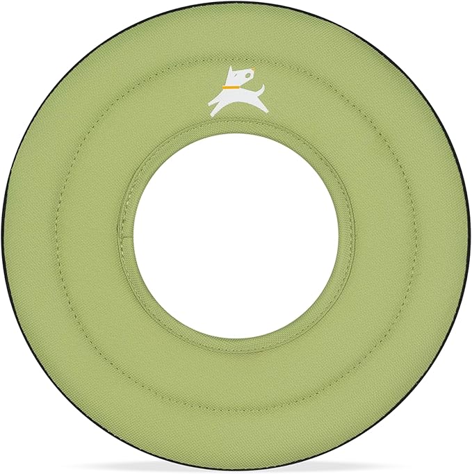 OllyDog Super Flyer Dog Frisbee Toy, 11" – Durable, Lightweight & Water-Resistant Flying Disc – Soft on Teeth & Gums – Floats on Water – Outdoor Fetch Toy for Medium & Large Dogs (Palm)