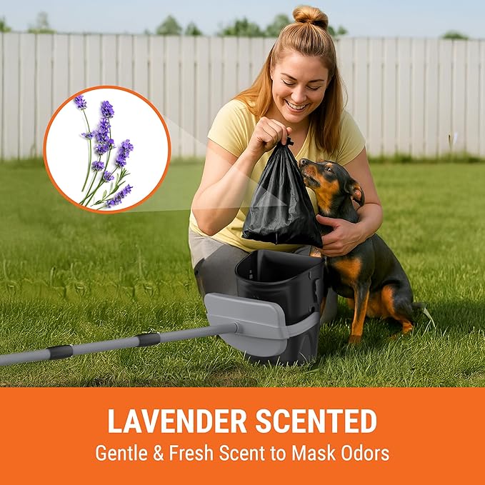 Pupzle Bags for Arm & Hammer, FUSBUNTY, MXF, and TIMINGILA Pooper Scoopers, 40 Pooper Scooper Bags Refill for Swivel Bin, Black (Black)