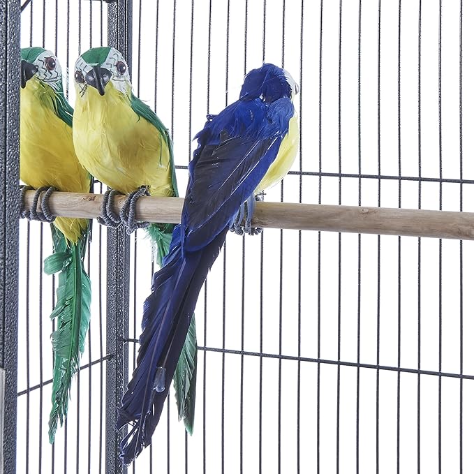 Panana Large Budgie Cage Metal Bird Cage with Stand Rolling Parrot Cage for Cockatiels African Grey Conures Parakeets Lovebird Finch Canary Bird Flight Cage for Small Pet Animals (53 Inch Height)