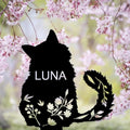 Personalized Cat Memorial Stake, Cat Grave Marker, in Memorial of Cat, Cat Loss Gift, Cat Name Sign Pet Sympathy Gift Cat