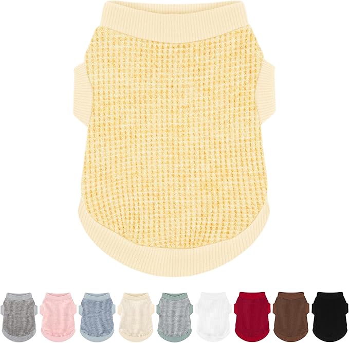 Cozy and Functional Dog Shirts for Small Puppies: Stretchable Ginger Attire with Easy-On Design, Ideal for Chihuahuas and Yorkies - Enhance Comfort and Playfulness on Chill Days X-Small