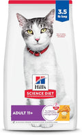 Hill's Science Diet Senior Adult 11+ Premium Nutrition Dry Cat Food, Chicken Recipe, 3.5 lb Bag