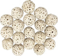 5124 Mini Sola Balls Pk18 - Handcrafted Soft sola Wood Bird Foraging Foot Toys, Small Size chewable Balls, Lightweight, Conditions Beaks and feet, Delightful for Small Size Pet Birds