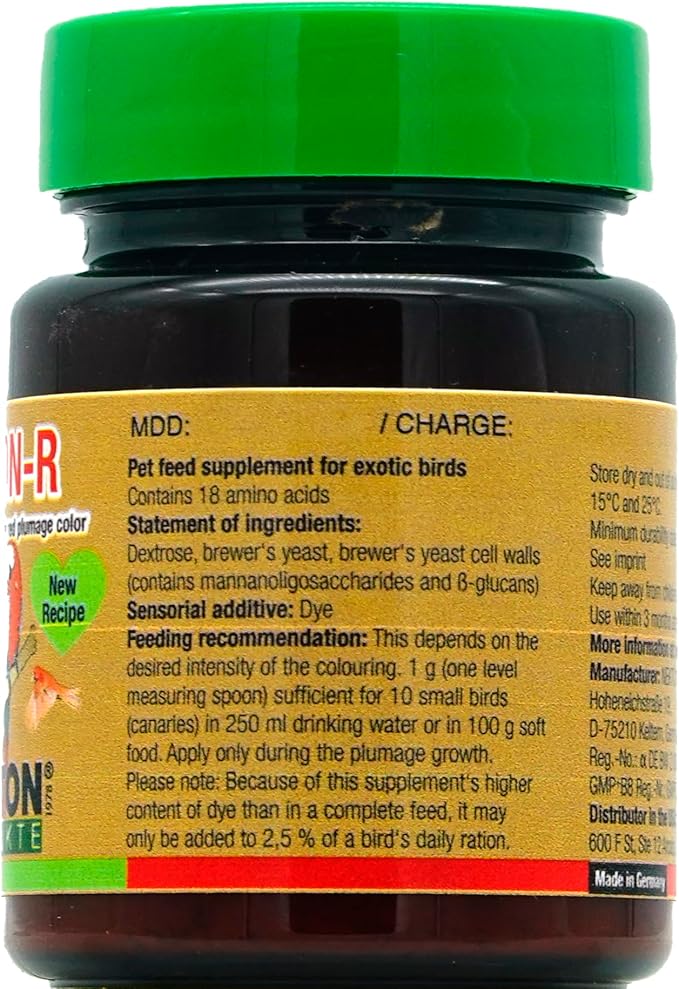 Nekton-R Enhances Red Color in Birds, 35gm