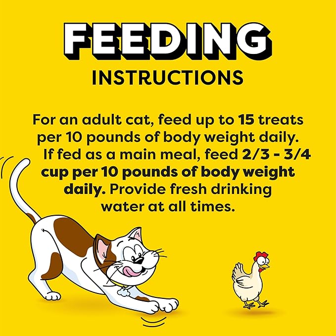 Temptations Cat Treats Indoor Care, Classic Crunchy and Soft Cat Treats, Tasty Chicken Flavor, 4.9 oz. Pouch (Pack of 10)