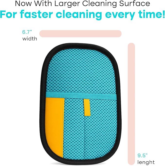 Uproot Clean Pet Hair Removal Glove for Cats & Dogs: Infinitely-Reusable Electrostatic Pet Hair Remover Glove for Any Fabric - Cleans Furniture, Clothes, Car Upholstery, & More