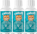 CatOFF Pack of 3 Refill Compatible with SSSCAT Indoor Cat Deterrent Spray System, Made in USA, 3.89 oz / 115 ml