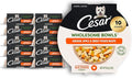 Cesar Wholesome Bowls Adult Wet Dog Food, Chicken, Apple & Sweet Potato Recipe, Wet Food for Dogs, 3 oz. Bowls, 10 Count