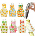 6Pcs Bird Diapers Bird Harness Flight Suits Diapers Reusable Parrot Nappy with Waterproof Inner Layer Washable Cute Urine Wet Suit Costume for Cockatiel Conure Budgie Macaw Parakeet,L
