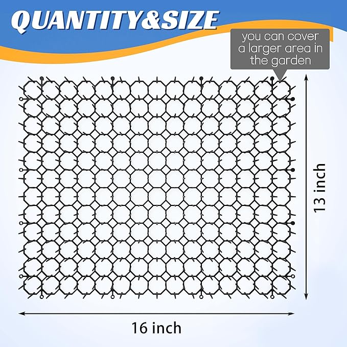 16 X 13 Inch Scat Mat for Cats, 16 Pack Cat Scat Mat - Indoor/Outdoor Pet Solution for Plants, Furniture