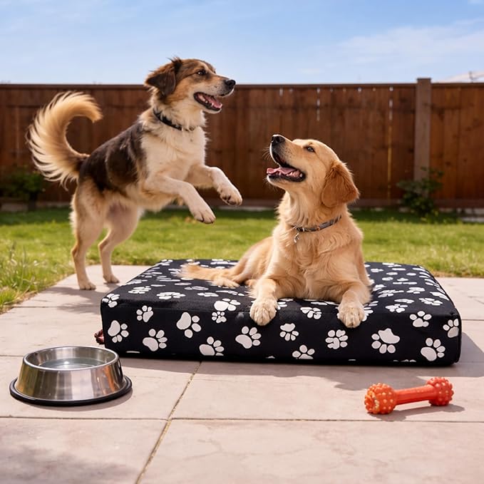 DUKE&LEFTY PetBed Slipcover-Stretch Soft Petbed Cover-Universal-Easy to Remove (Zipper Free)-Navy/Medium