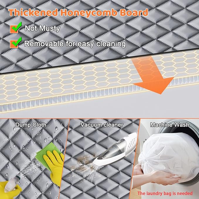 URPOWER Backseat Extender for Dogs - Hard Bottom Dog Car Seat Cover for Back Seat, Dog Hammock for Car and SUV, Pet Rear Seat Protector Dogs Travel Bed with Mesh Window & Side Flaps