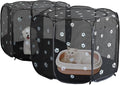 2-in-1 Cat Playpen with Pee Pad, 72''Pop Up Dog Pet Playpen for Indoor Outdoor Cats Enclosed, Portable Pet Playpen, Kitten Puppy Foldable Play Pen Cat Dog Tent Crate Cage Kennel(M, 72" Lx36Wx24H)