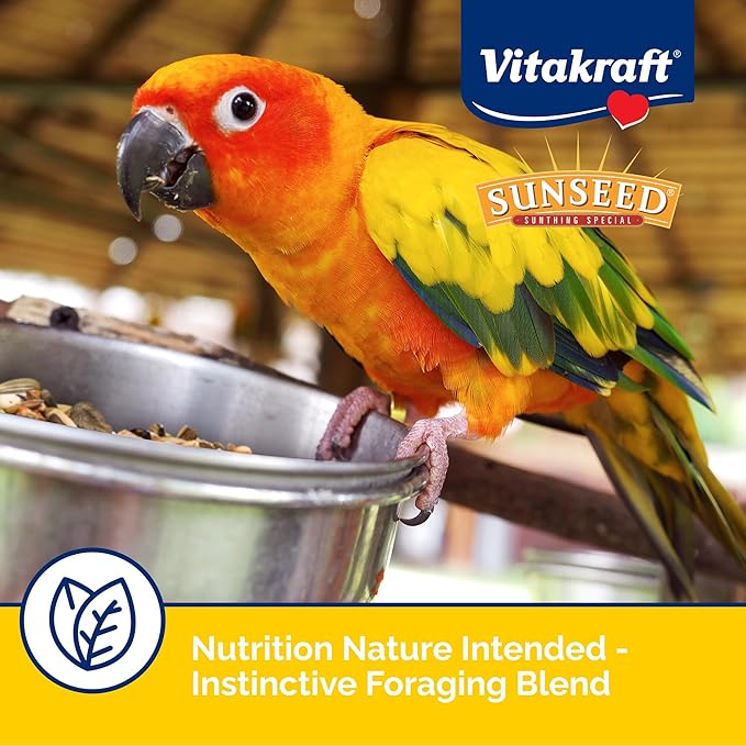 Sunseed Vita Prima Conure Food – Nutrient-Rich Blend with Fruits, Vegetables & Seeds Supports Healthy Feathers, Eyes & Active Energy – 3 lb Bag