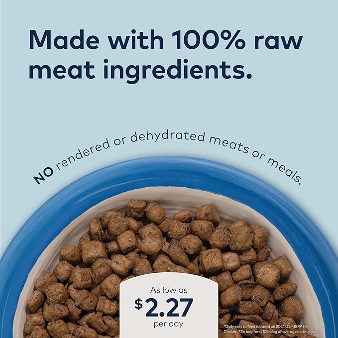 ZIWI Peak Steam & Dried Dog Food - Cage-Free Chicken w/Fruits - High Protein, Low Carb, All Breeds & Lifestages, for Digestive Health (28.8oz)