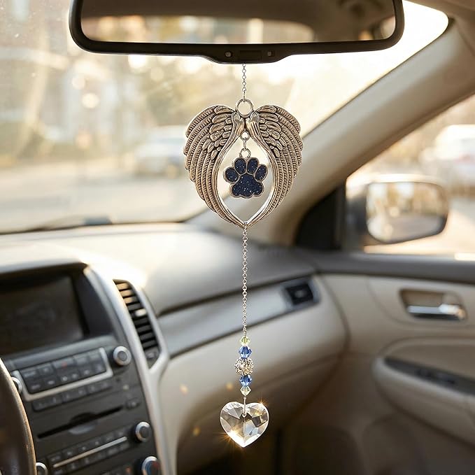 Loss of Dog Cat Pet Sympathy Gift, Memorial Bottle for Pet Hair, Pet Fur Keepsake, Memorial Urn, Dog Memorial Suncatcher and Dog Hair Keepsake, Dog Memory Memorial Keepsake(SunCatcher)